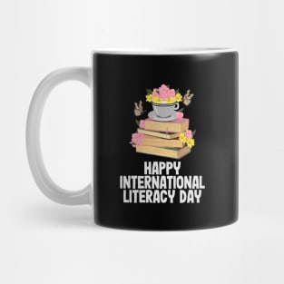 Happy International Literacy Day Book Lover Reading Mug